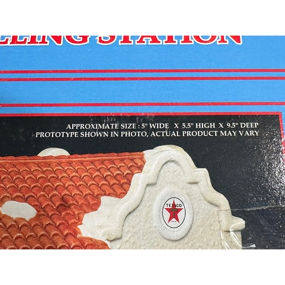 Unopened 1996 Limited Edition Porcelain Oaklawn Filling Station Texaco Town VTG - Picture 2 of 7